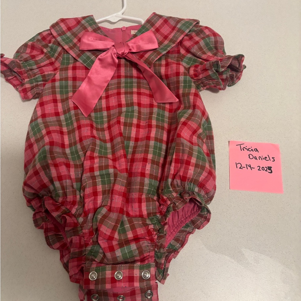 Ivy City Co Pink and Green Plaid Kids outfits